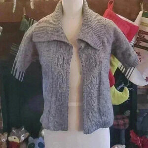 Crop sweater cardigan